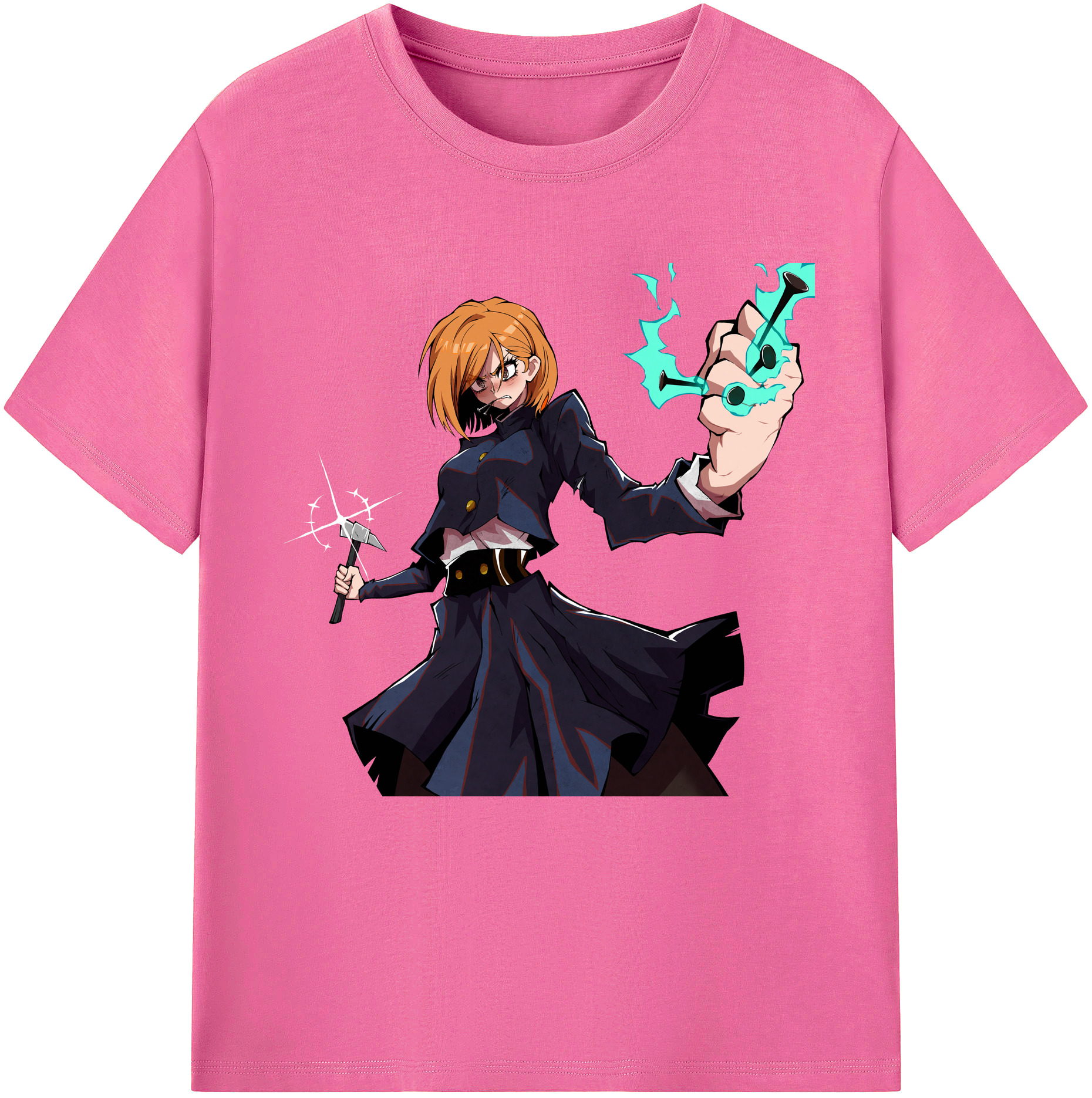 （画像用） 呪術廻戦 Jujutsu Kaisen レディースカジュアルプリントTシャツ（綿100％）